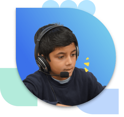 Boy with headset